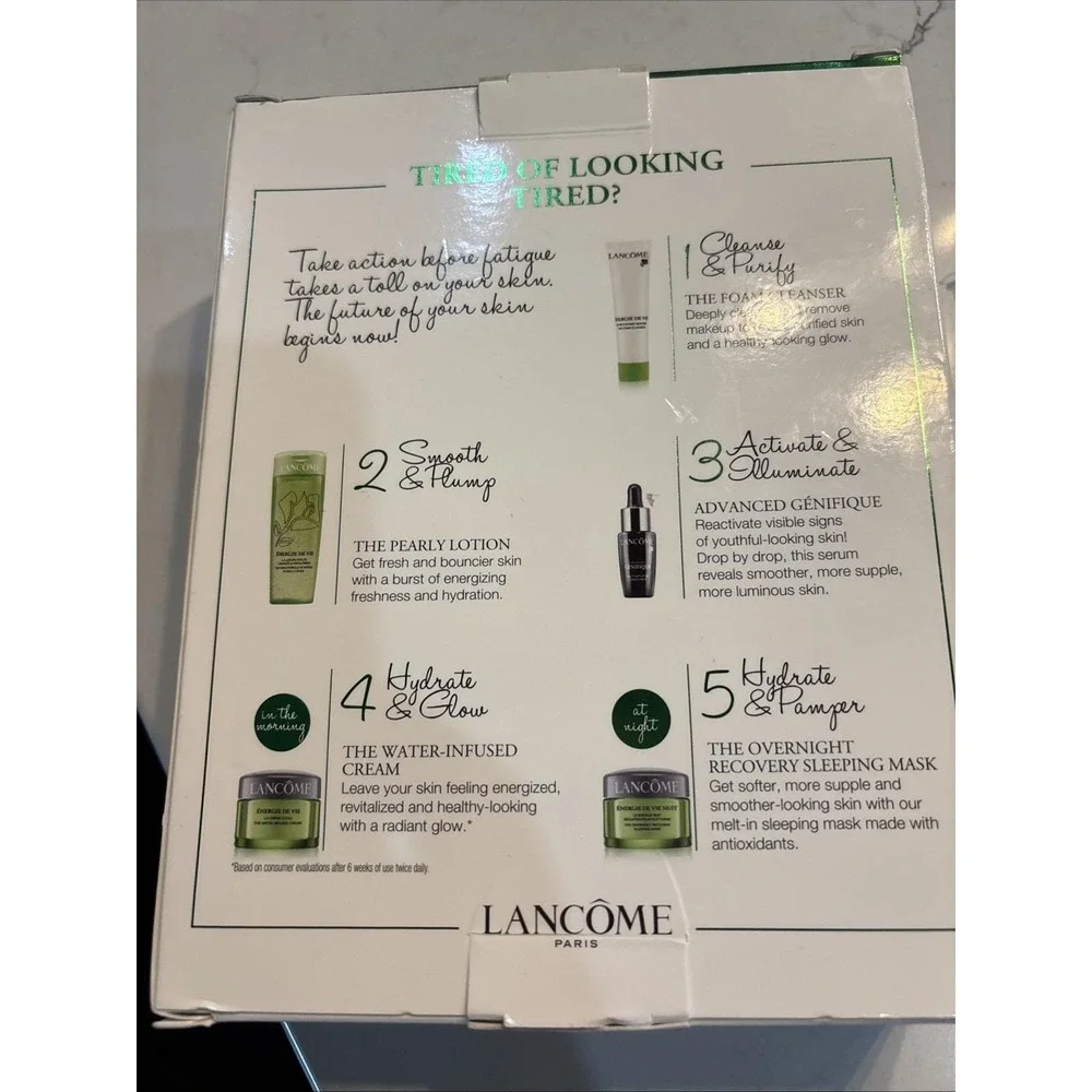 Lancome Energie De Vie The Unstoppable Energizing Kit Set NEW IN BOX